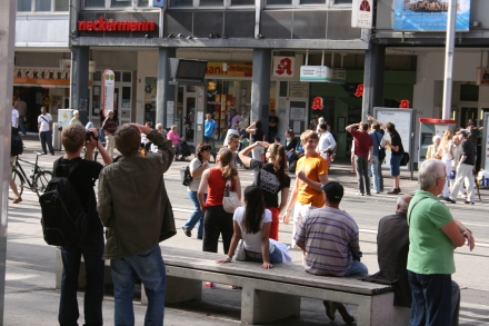 Flashmobbing @ Europaplatz Karlsruhe