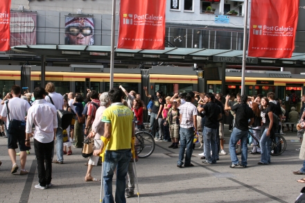 Flashmobbing @ Europaplatz Karlsruhe