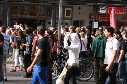 Flashmobbing @ Europaplatz Karlsruhe