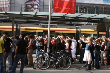 Flashmobbing @ Europaplatz Karlsruhe