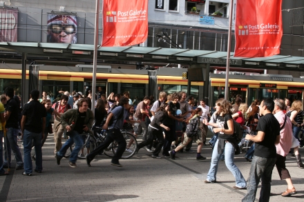 Flashmobbing @ Europaplatz Karlsruhe