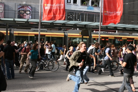 Flashmobbing @ Europaplatz Karlsruhe