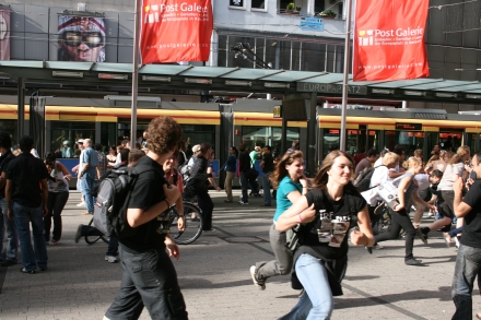 Flashmobbing @ Europaplatz Karlsruhe